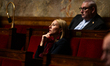 Stephanie Galzy, deputy of the Rassemblement National group, is seen during the debate on...