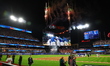 The New York Mets celebrate after their 4-1 win against the Philadelphia Phillies at Citi...