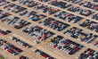 Vehicles parked at an automobile manufacturer are about to be shipped to the market in Nin...