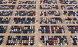 Vehicles parked at an automobile manufacturer are about to be shipped to the market in Nin...