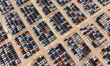 Vehicles parked at an automobile manufacturer are about to be shipped to the market in Nin...