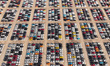 Vehicles parked at an automobile manufacturer are about to be shipped to the market in Nin...