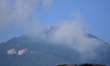A view of Chandragiri Resort in a misty morning in Kirtipur, Kathmandu, Nepal, on October...