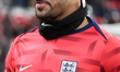 Dominic Solanke of England participates in the pre-match warm-up during the UEFA Nations L...
