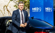Prime Minister of Croatia Andrej Plenkovic arrives at the event in Paphos, Cyprus, on Octo...