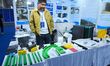 An exhibitor displays new nuclear energy materials at the 9th China Advanced Materials Ind...