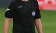 Match referee Darius Bradley officiates during the FA Cup Fourth Qualifying Round match be...