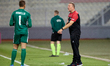In Ta' Qali, Malta, on October 13, 2024, Davide Mazzotta, interim coach of Malta, speaks w...