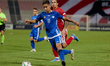 Mihail Caimacov of Moldova plays during the UEFA Nations League, League D, Group D2 soccer...