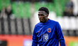Netherlands player Ernest Poku participates in the match between Netherlands U21 and Swede...