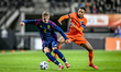 Sweden player Jacob Ondrejka and Netherlands player Devyne Rensch participate in the match...