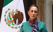 President of Mexico, Claudia Sheinbaum Pardo, speaks during a press conference after the H...