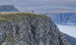 Tourists in North Cape, Norway,  on September 27, 2024. Nordkapp or North Cape is consider...