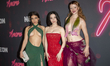 Luna Sofia Miranda, Mikey Madison, and Lindsey Normington attend the ''Anora'' New York pr...