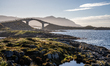 A view of the Atlantic Ocean Road, Norway on September 18, 2024. The Atlantic Road in Norw...