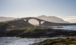 A view of the Atlantic Ocean Road, Norway on September 18, 2024. The Atlantic Road in Norw...