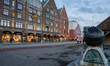 A view of Bryggen, the historic Hanseatic Wharf in Bergen, Norway, on September 16, 2024....
