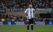 Lionel Messi gestures during the FIFA World Cup 2026 Qualifier match between Argentina and...