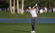 Sebastian Soderberg of Sweden plays his second shot on the 14th hole on day one of the Est...