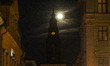 The Hunter Supermoon is visible in the sky in Linkoping, Sweden, on October 17, 2024. 