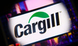 Cargill logo is screened on a mobile phone for illustration photo. Krakow, Poland on Octob...
