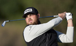 Dan Bradbury of England tees off on the 12th hole during the Estrella Damm N.A. Andalucia...