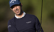 Jorge Campillo of Spain tees off on the 11th hole during the Estrella Damm N.A. Andalucia...