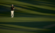 Matthew Baldwin of England plays his second shot on the 10th hole on day two of the Estrel...