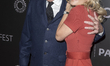 Kevin Wade, showrunner and executive producer, and Vanessa Ray attend ''Blue Bloods'' duri...