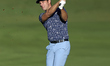 Andrea Pavan of Italy plays his second shot on the 10th hole during the Estrella Damm N.A....
