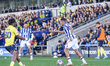 Karlan Grant of WBA is on the ball during the Sky Bet Championship match between Oxford Un...