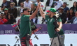 Sebastian Garcia of Mexico competes against Mathias Fullerton of Denmark (not in picture)...