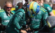 Fernando Alonso prepares for a sprint race at Circuit of the Americas in Austin, Texas, on...