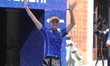 Elisa Roner of Italy competes against Andrea Maya Becerra of Mexico (not in picture) durin...