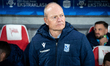 Lech Poznan coach Niels Frederiksen is present during the game between KS Cracovia and Lec...