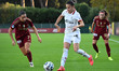 Evelyne Viens of A.S. Roma Femminile, Monica Renzotti of A.C. Milan Femminile, and Benedet...