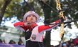 Li Jiaman of China competes against Deepika Kumari of India (not in picture) during the wo...