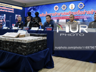 An official of the Narcotics Control Board displays a confiscated 154 kilograms of heroin hidden in their van to be smuggled from Thailand's... by Anusak Laowilas/NurPhoto