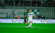 Peter Pokorny and Dawid Tkacz participate in a PKO Ekstraklasa match between WKS Slask Wro...
