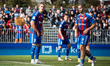Polonia Bytom players participate in the game between Wieczysta Krakow and Polonia Bytom i...