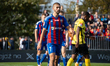 Lucjan Zielinski participates in the game between Wieczysta Krakow and Polonia Bytom in Kr...