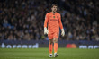 Stefan Ortega #18 (GK) of Manchester City F.C. participates in the UEFA Champions League L...