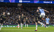 Erling Haaland #9 of Manchester City F.C. scores a goal, making the score 3-0, during the...