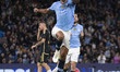 Matheus Nunes #27 of Manchester City F.C. celebrates his goal during the UEFA Champions Le...