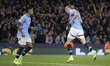 Erling Haaland #9 of Manchester City F.C. celebrates his goal during the UEFA Champions Le...