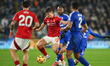 Ryan Yates of Nottingham Forest competes with Bilal El Khannouss of Leicester City during...