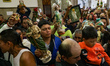 Devotees of Saint St. Jude Thaddeus attend the Church of San Hipolito to bless the images...