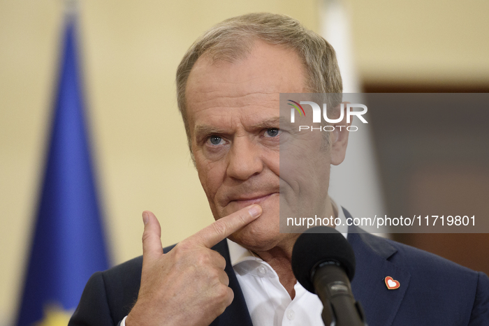 Polish Prime Minister Donald Tusk's Press Conference.