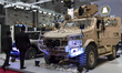 A BMC armored vehicle is displayed at the 15th edition of the Milipol Qatar 2024 Exhibitio...
