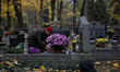 Rakowicki Cemetery undergoes preparations for All Saints' Day on October 30, 2024, in Krak...